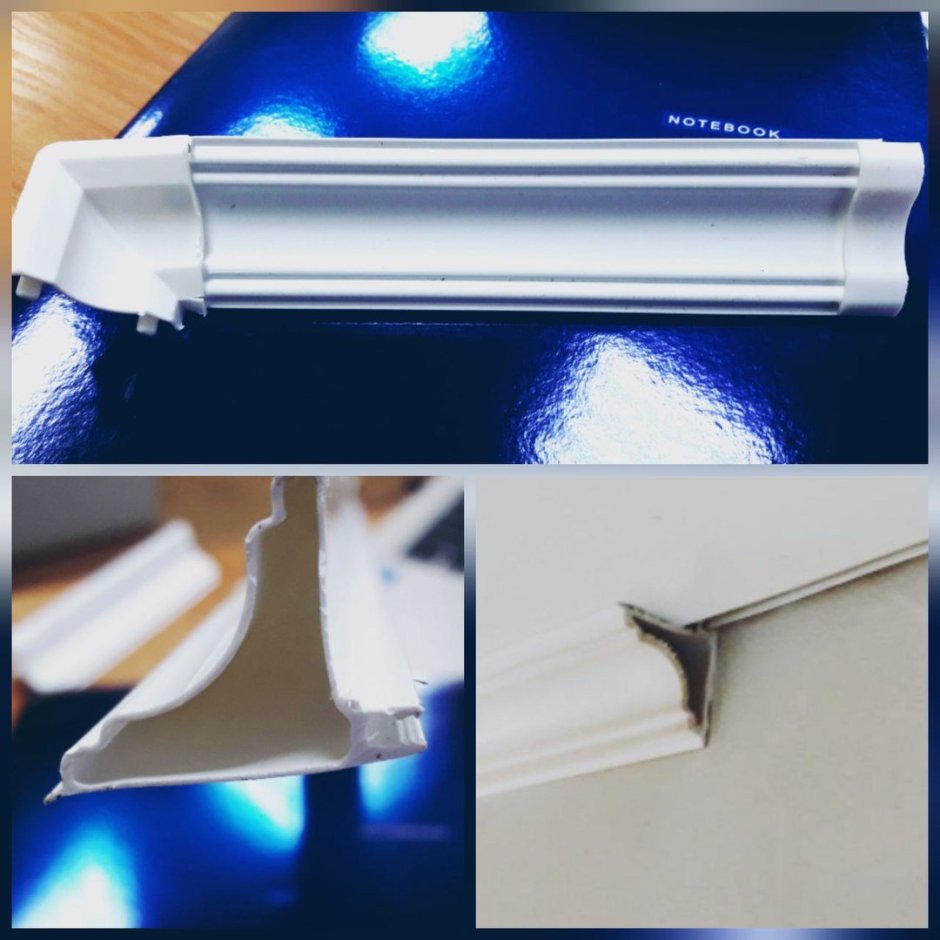 Плинтус для натяжного потолка NMC