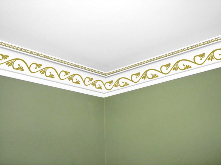 Плинтус потолочный экструд. МАРТИНПЛАСТ R-68