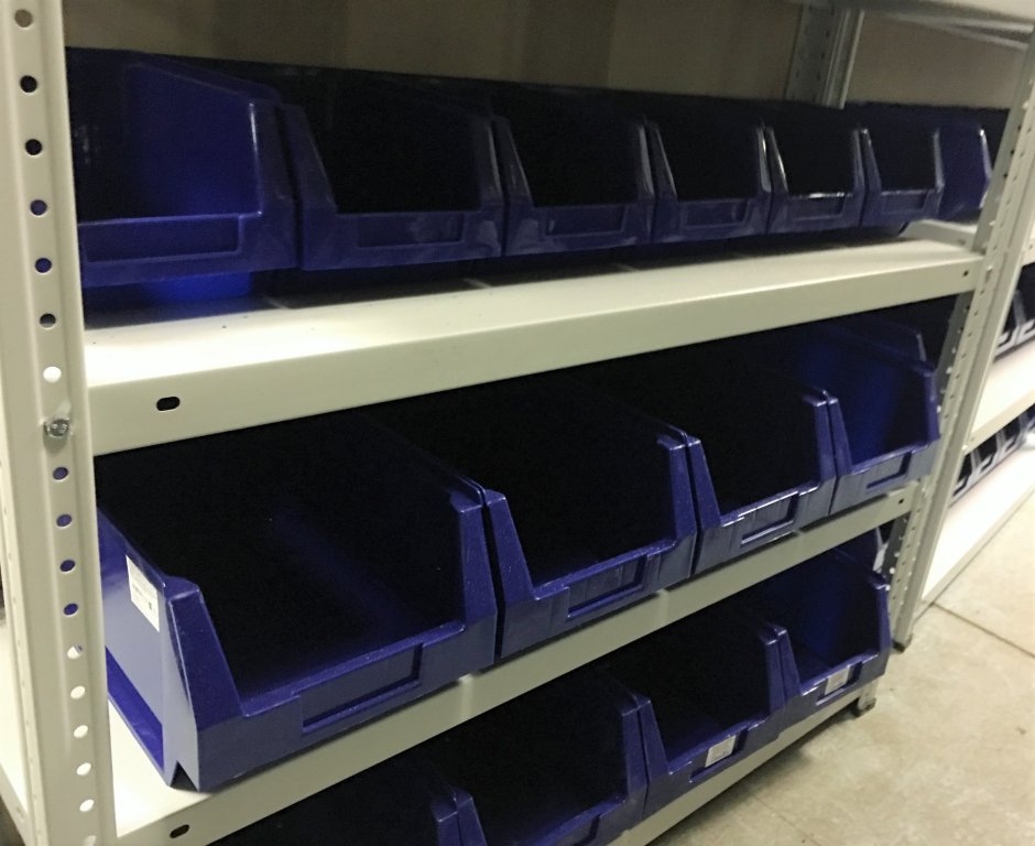 Стеллаж для пластиковых ящиков серии SAS 7000