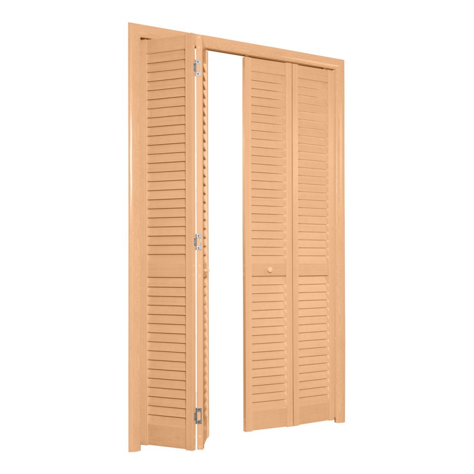 Дверь жалюзийная белая 1208мм