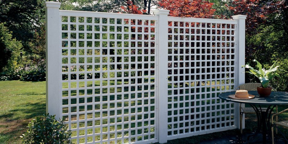 Забор решетчатый пластиковый