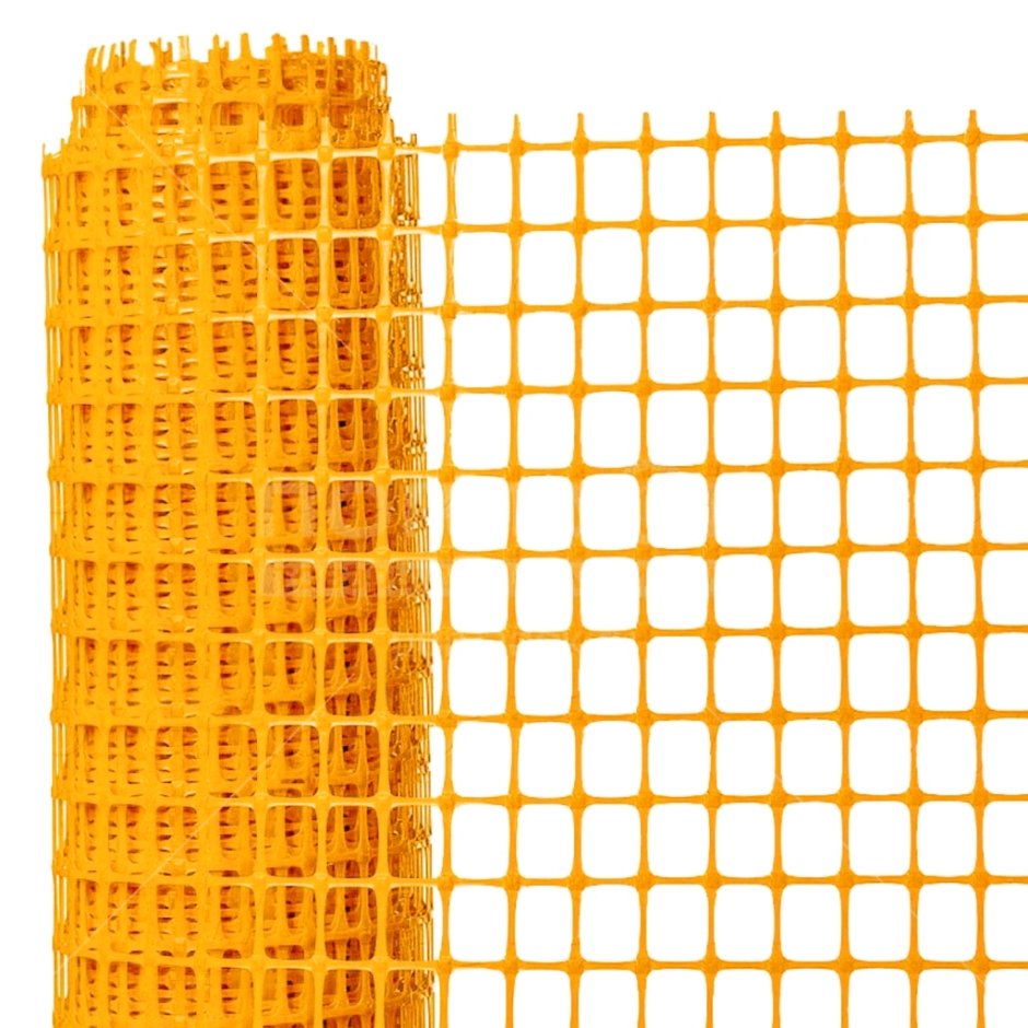 Садовая решетка ячейка 15х15мм, 1х20м, эконом, желтый