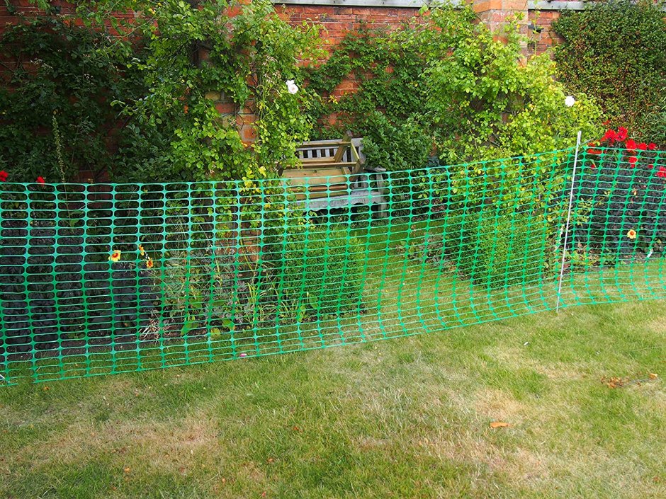 Забор для палисадника из сетки