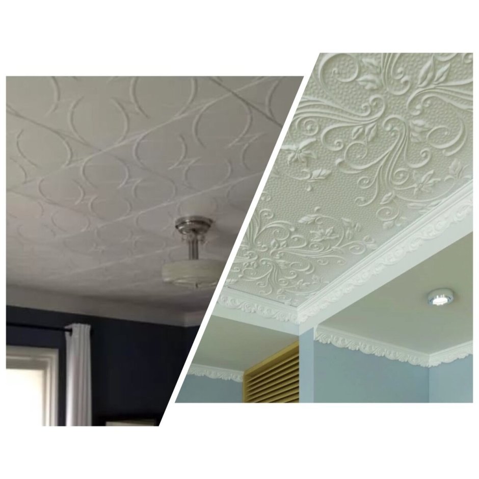 Потолочные плиты из пенопласта