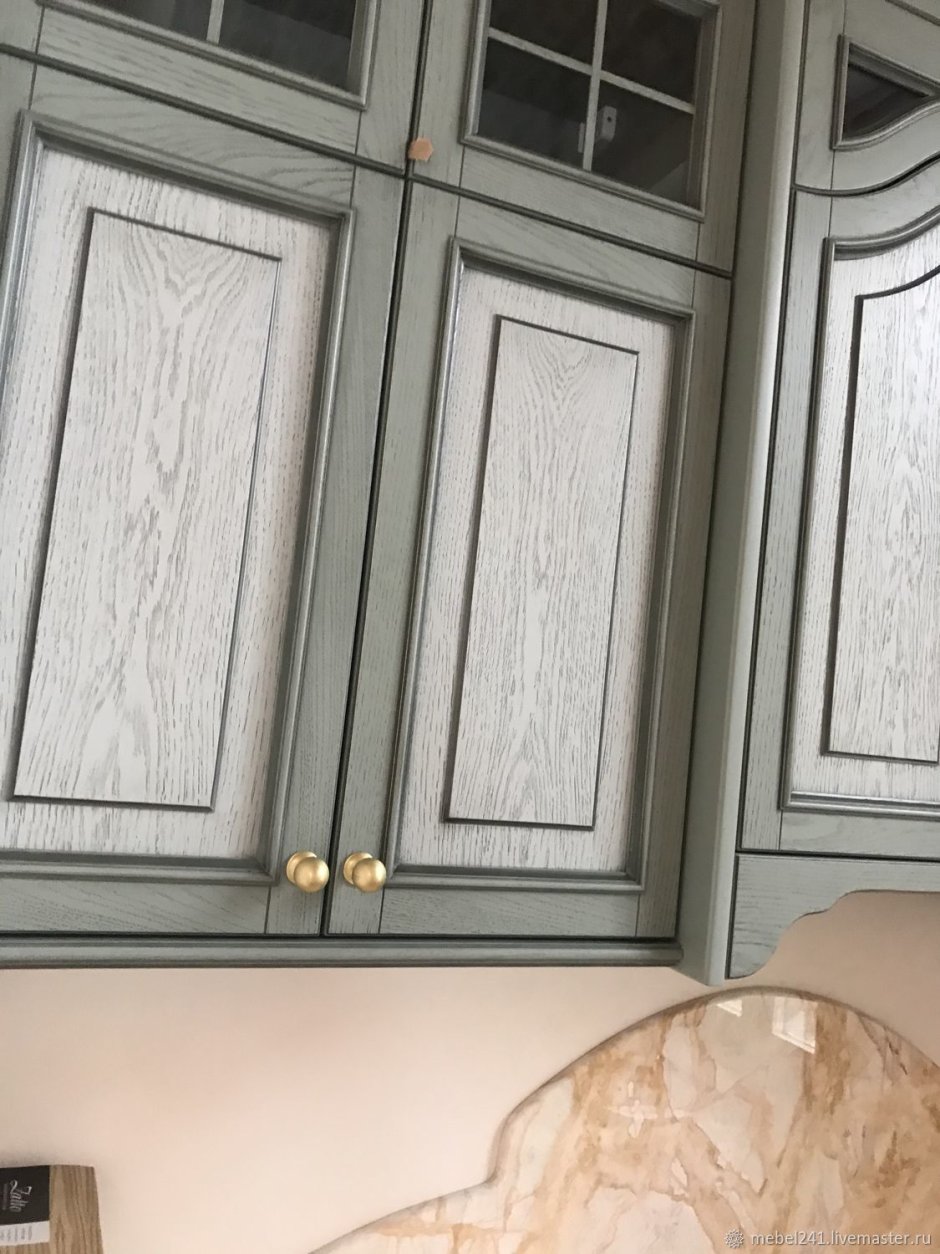 Кухня классика выбеленный дуб патина