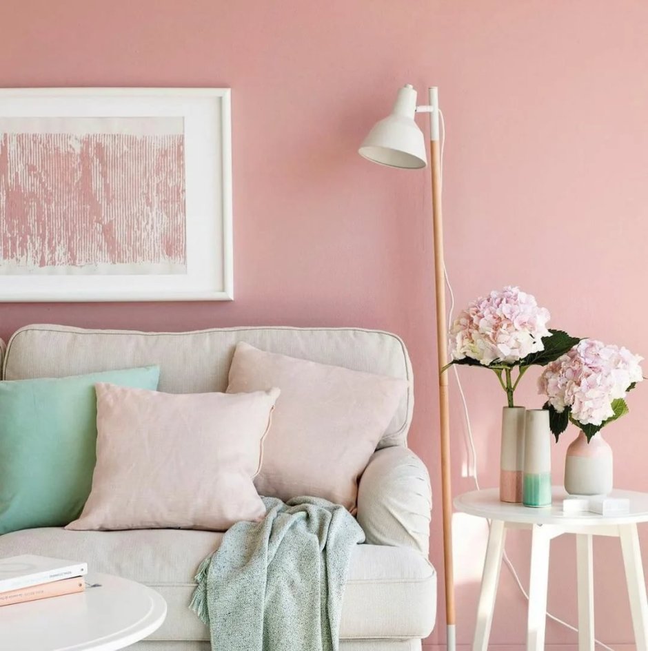 Интерьер в пастельных тонах