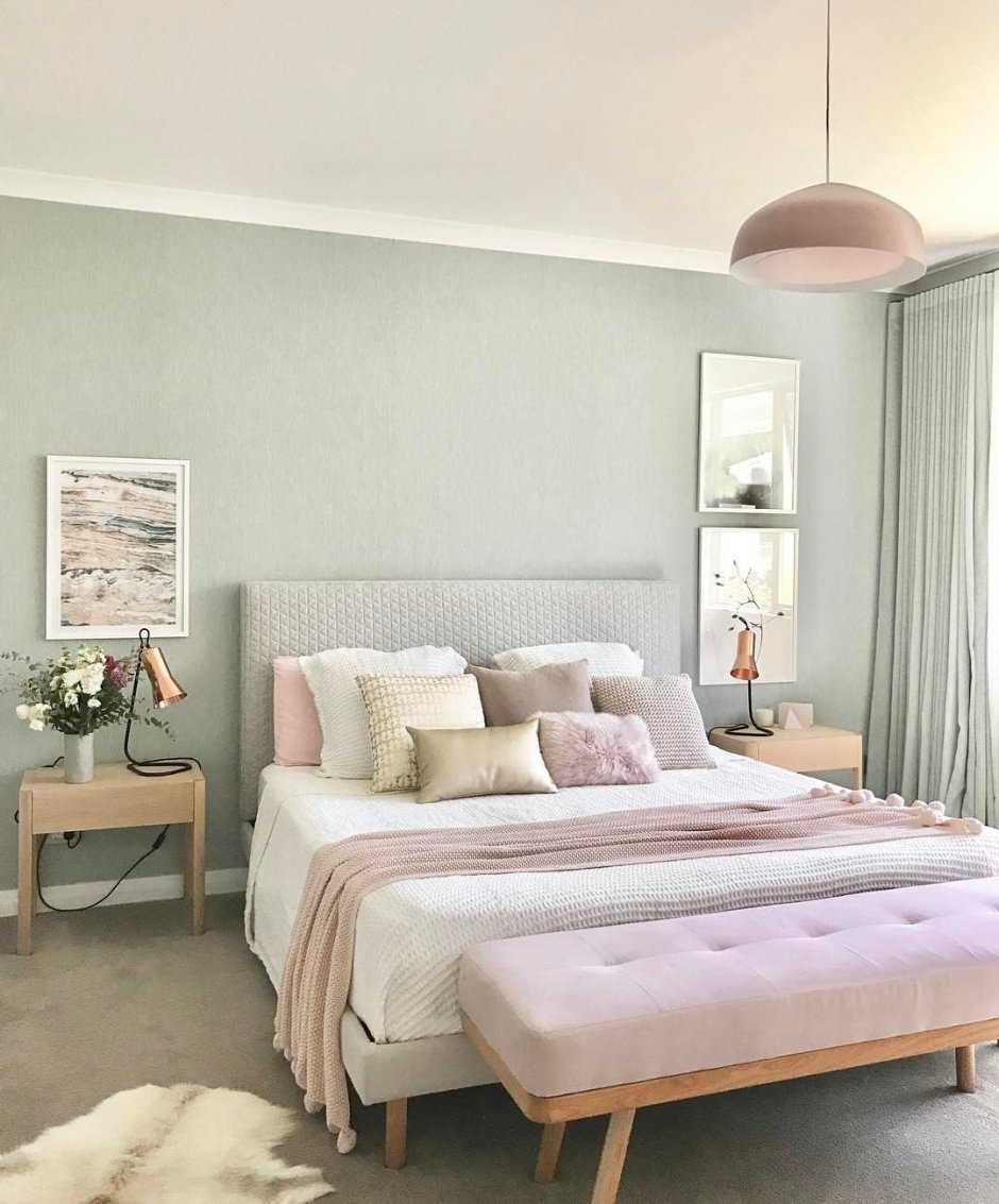 Интерьер в пастельных тонах