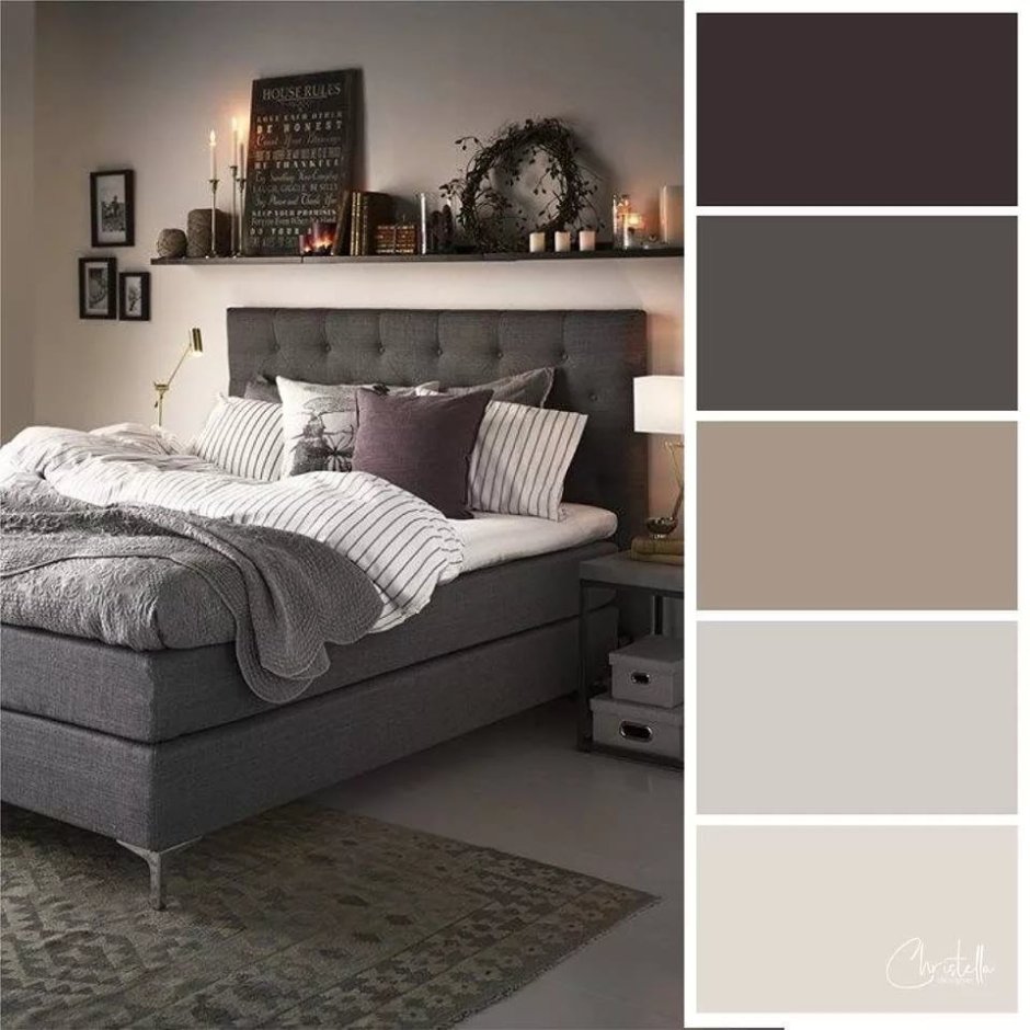Сочетание серого и бежевого