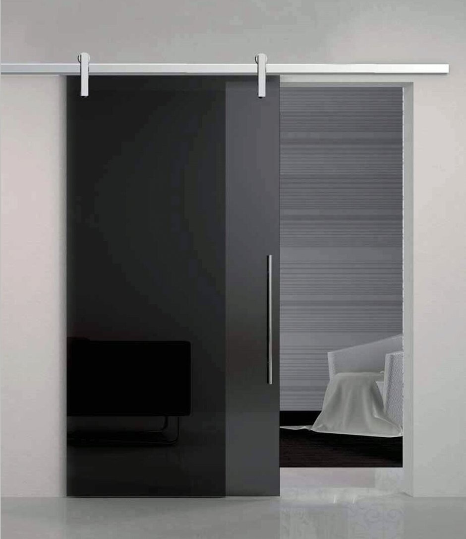 W-005/Black. Раздвижная инновационная система двери (walk in)