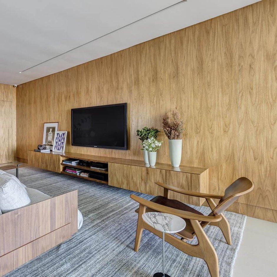 Шпонированные панели Wallhof Wood "тик"