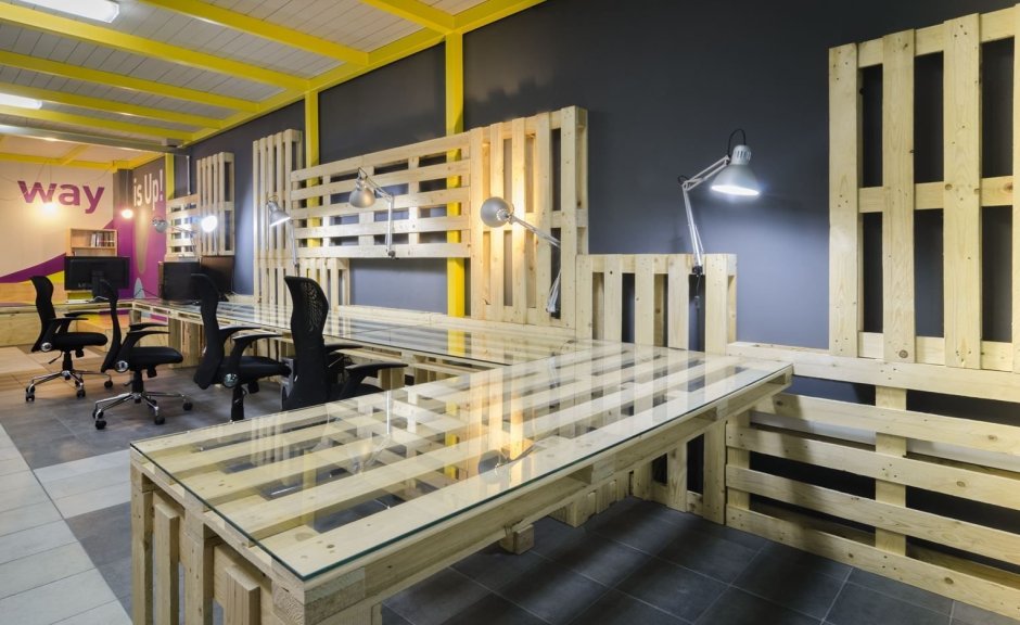 Офисная мебель из поддонов