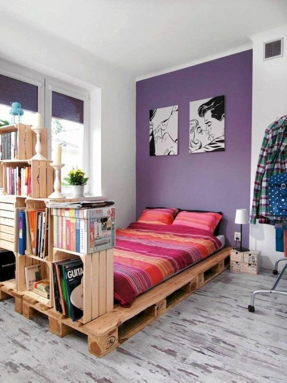 Кровать из паллетов