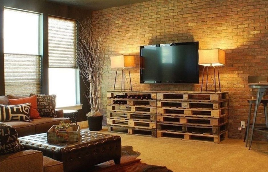 Мебель из европоддонов в стиле лофт