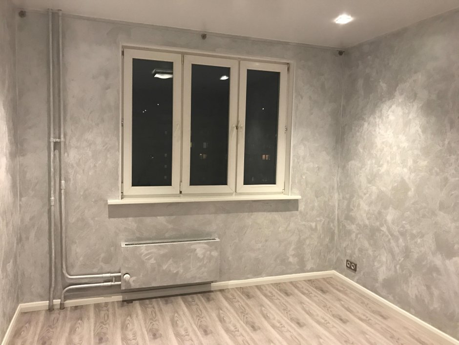 Декоративная штукатурка в комнате