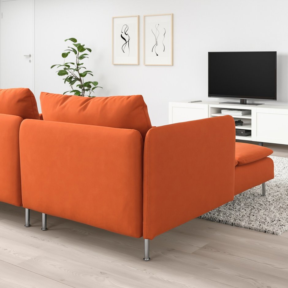 Оранжевый диван икеа