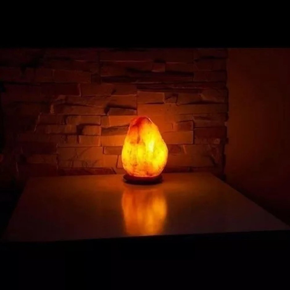 Солевая лампа в интерьере