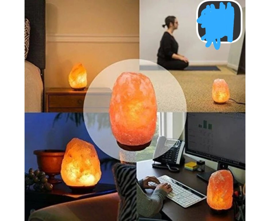 Соляная лампа "глыба" 9кг из гималайской соли