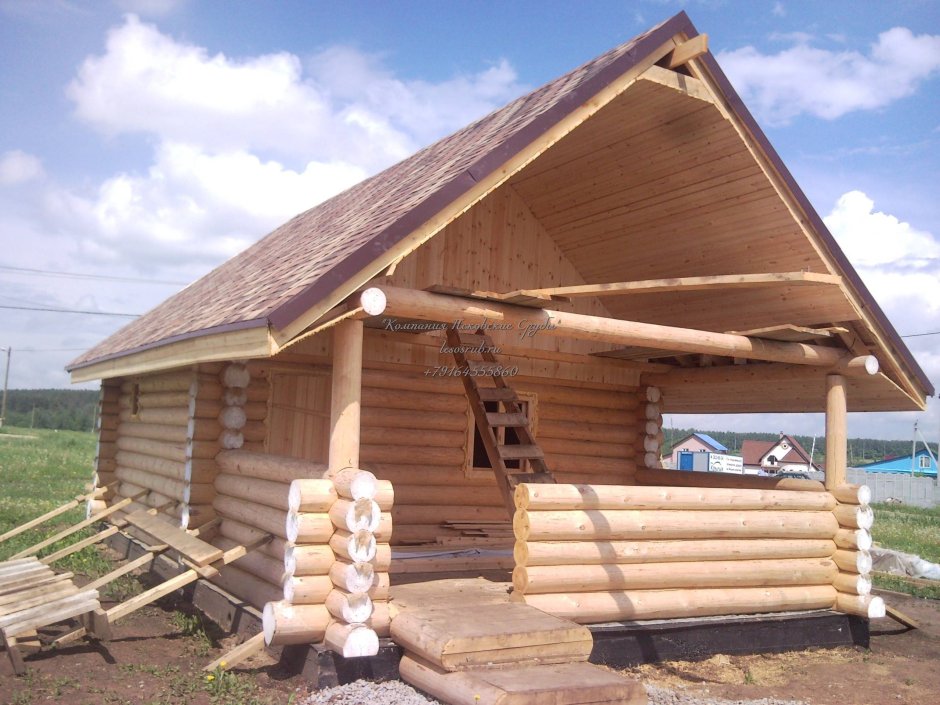 Сруб бани 4х6