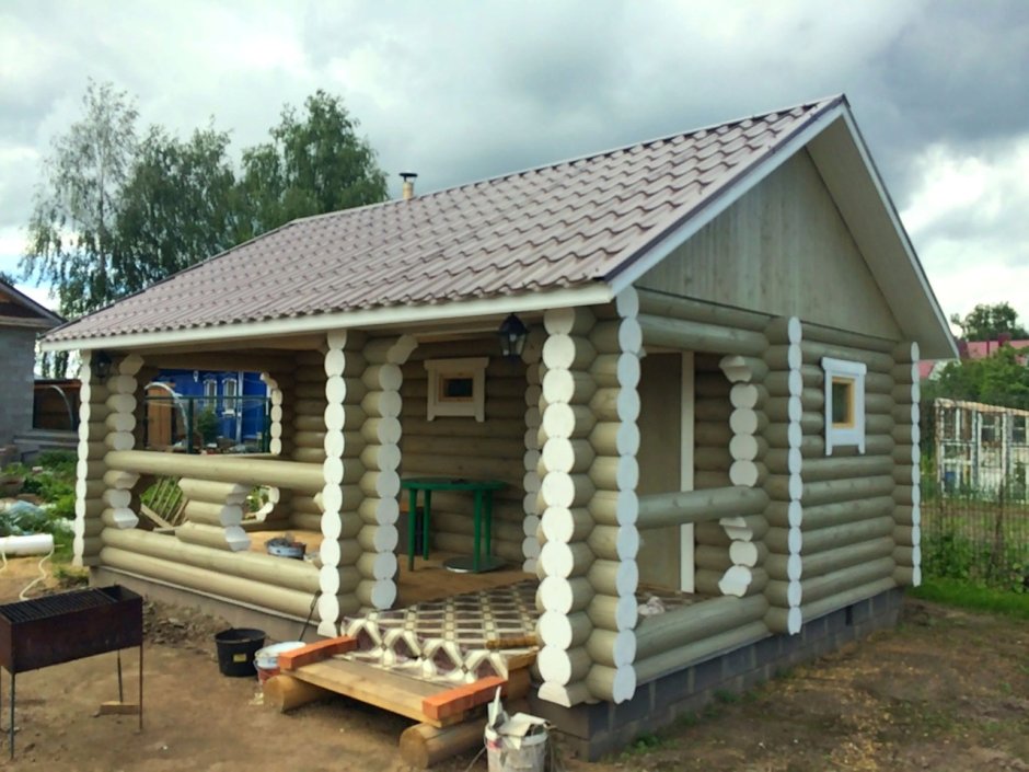 Баня из ОЦБ 3х6