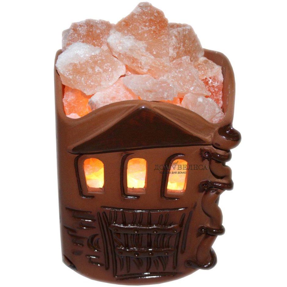 Солевая лампа "домик с окнами"