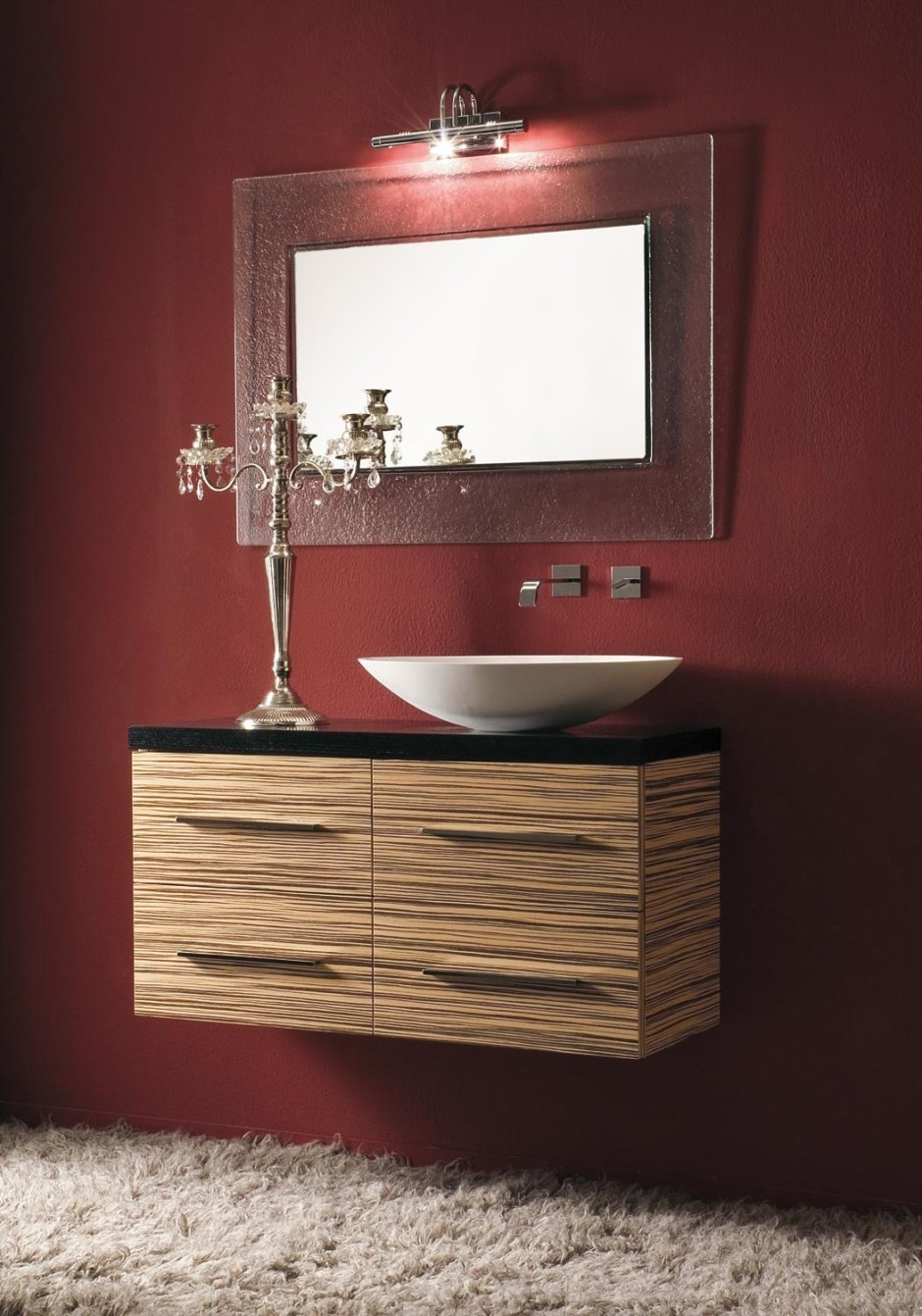 Подвесная тумба под раковину в ванную