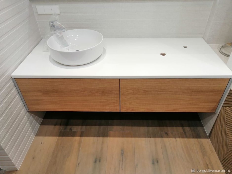 Laufen тумба под накладную раковину Jama Wood столешница