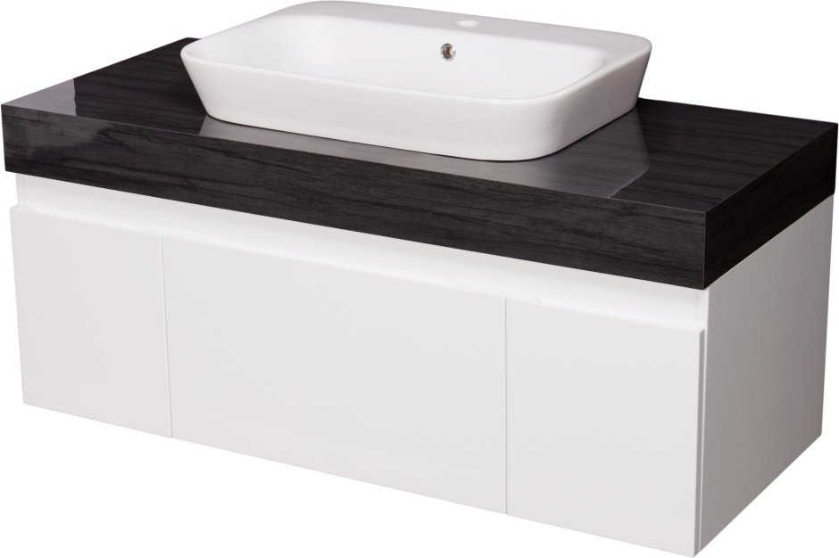 Тумба подвесная, 80 см, белый/шпон дуба, Torr, IDDIS, tor80w0i95