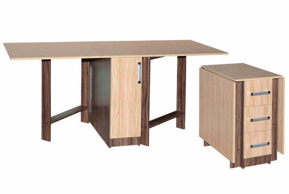 Тумба стол раскладной лазурит