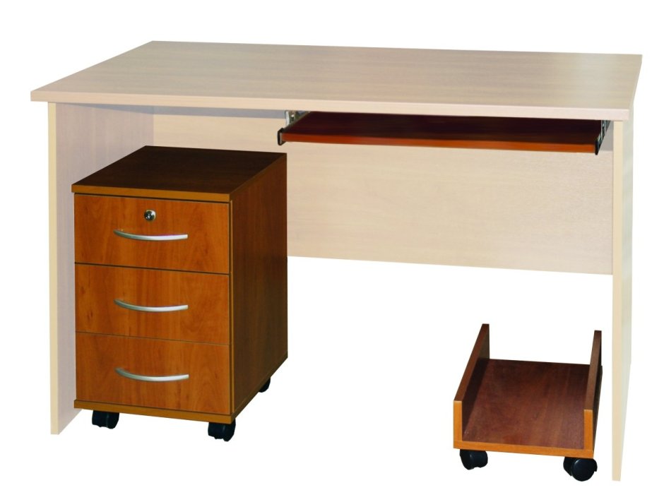 Стол компьютерный с полкой под системный блок 950х550