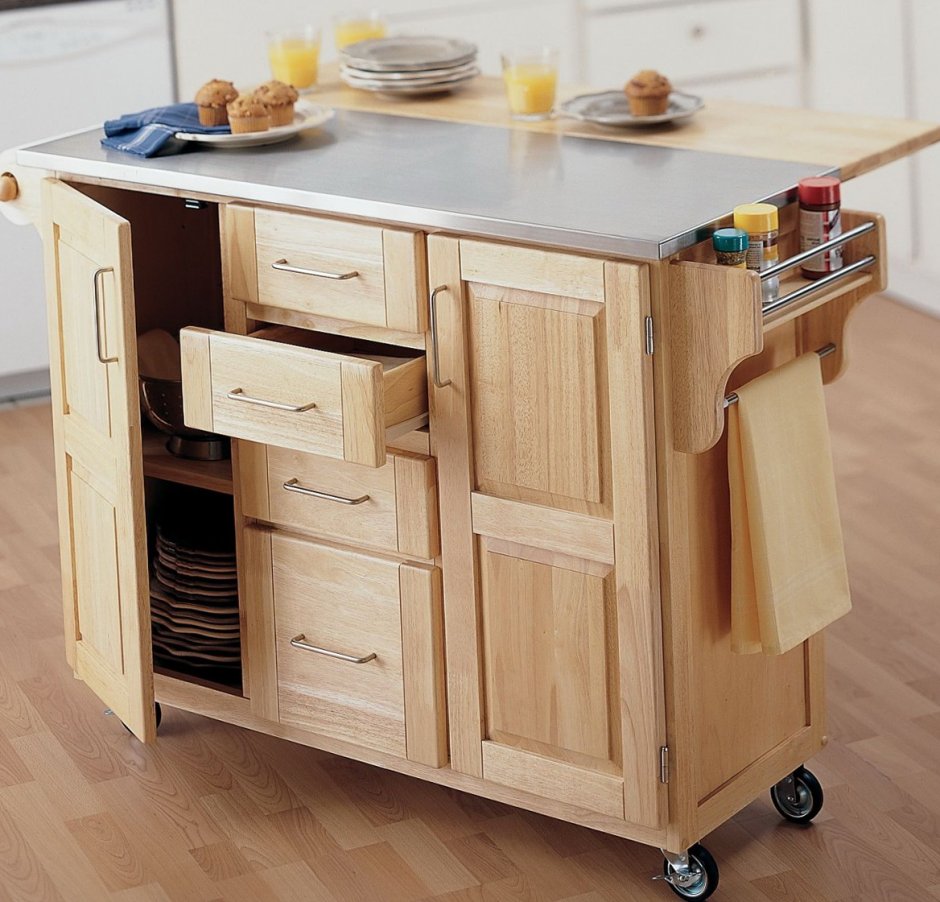 Стол остров икеа кухонный деревянный