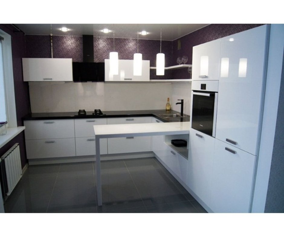 Кухня белый глянец AGT