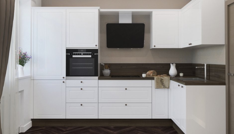 Фасад АГТ белый глянец