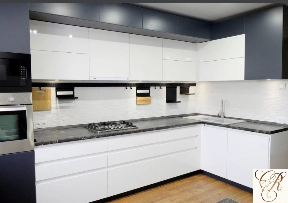 Кухонный гарнитур Техно белый глянец