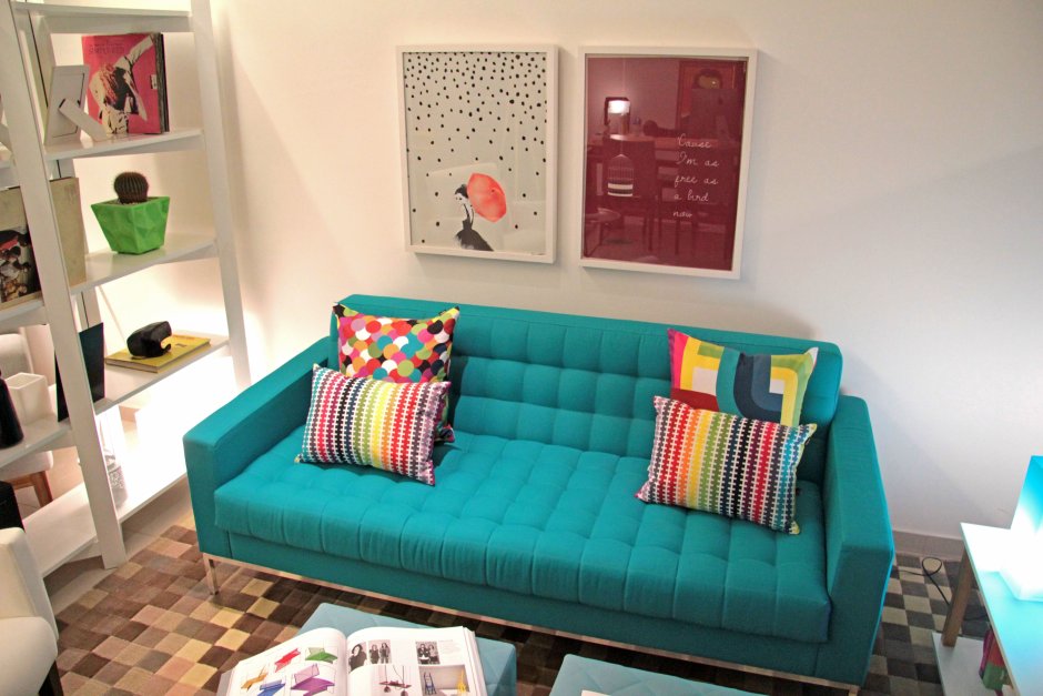 Для комнаты девочки диван бирюзовый