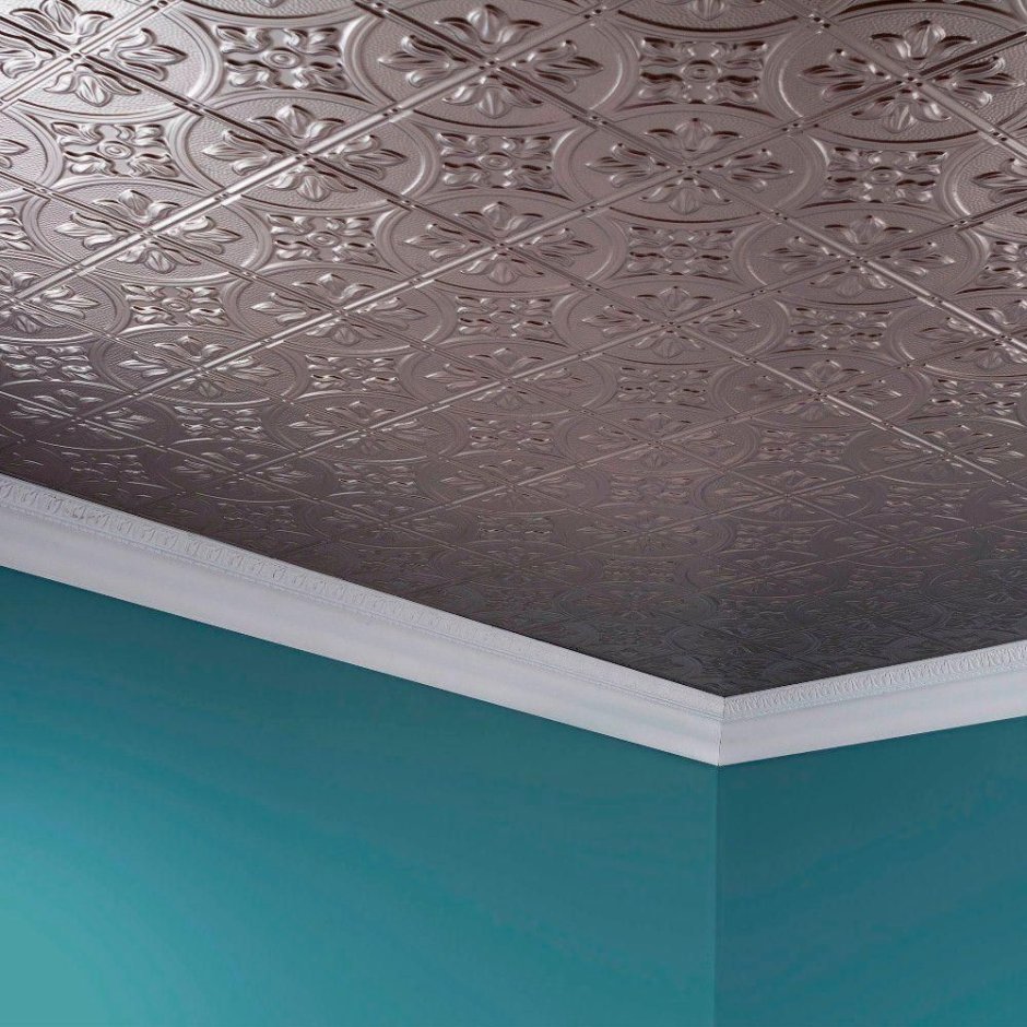 Покрасить потолочную плитку