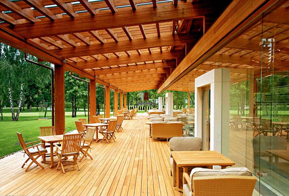 Деревянная веранда