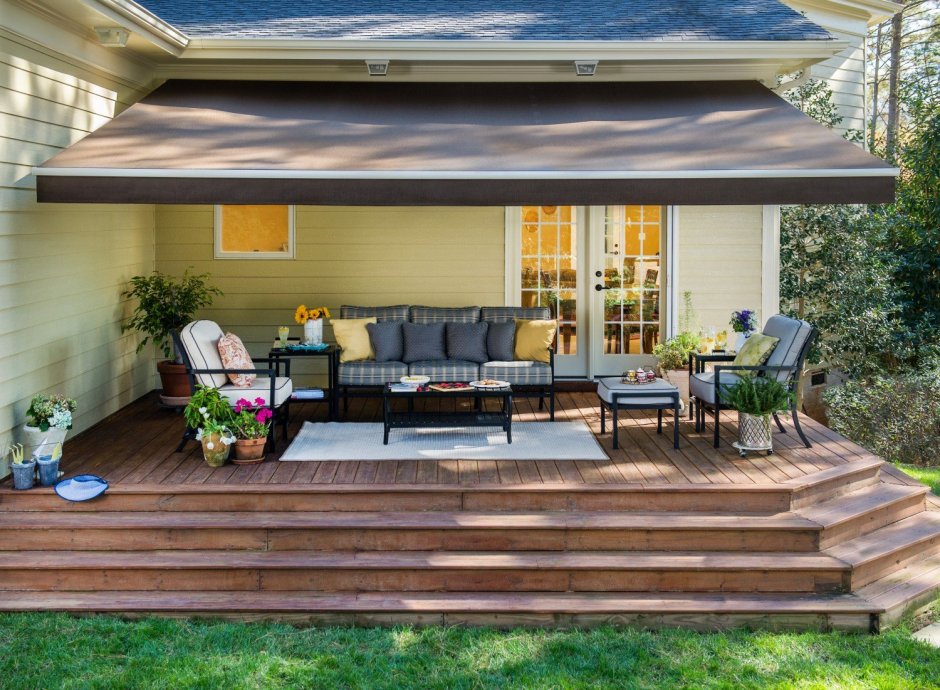 Крыша открытой веранды