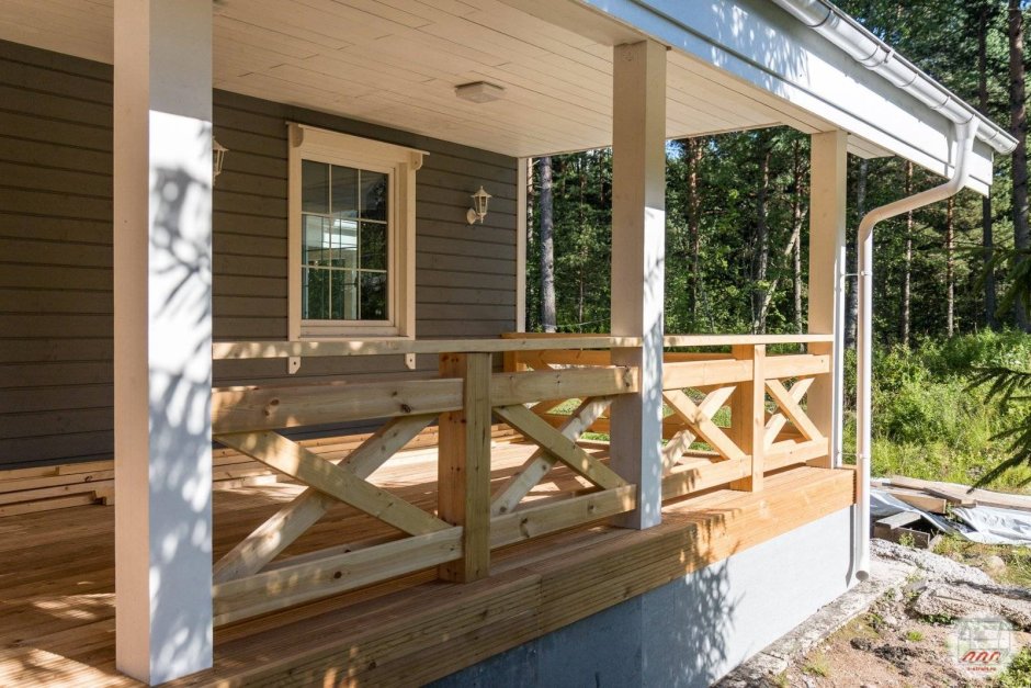 Деревянная терраса к дому