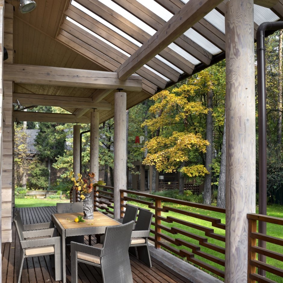 Фазенда террасы беседки барбекю