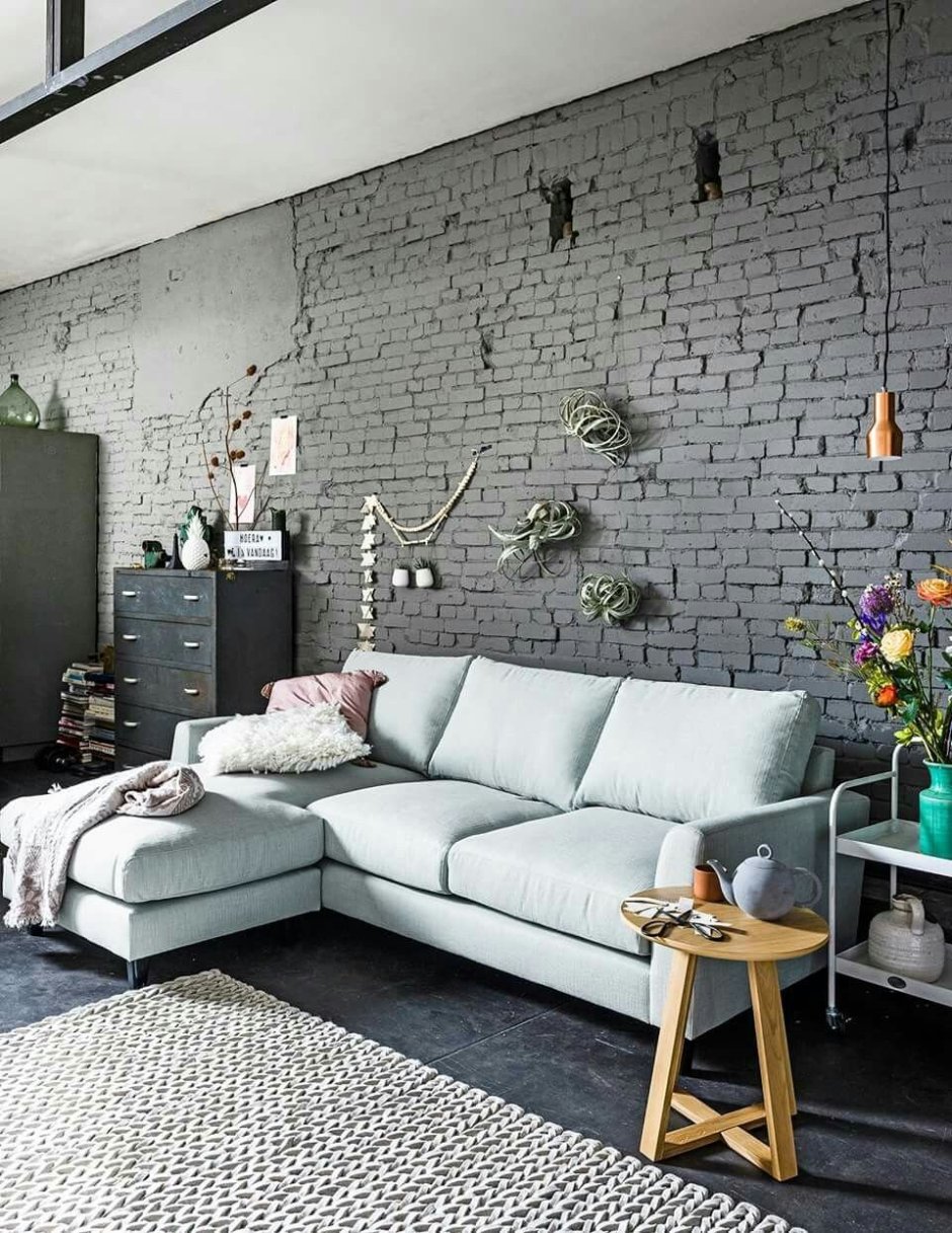 Кирпичная Сиена в интерьере