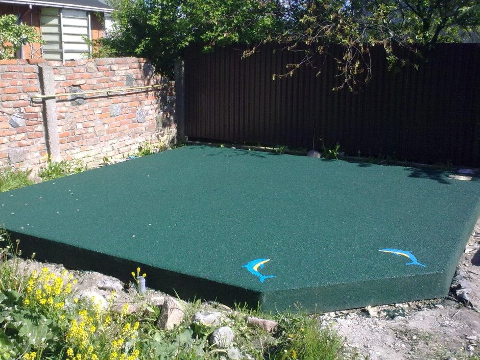 Площадка для бассейна на даче