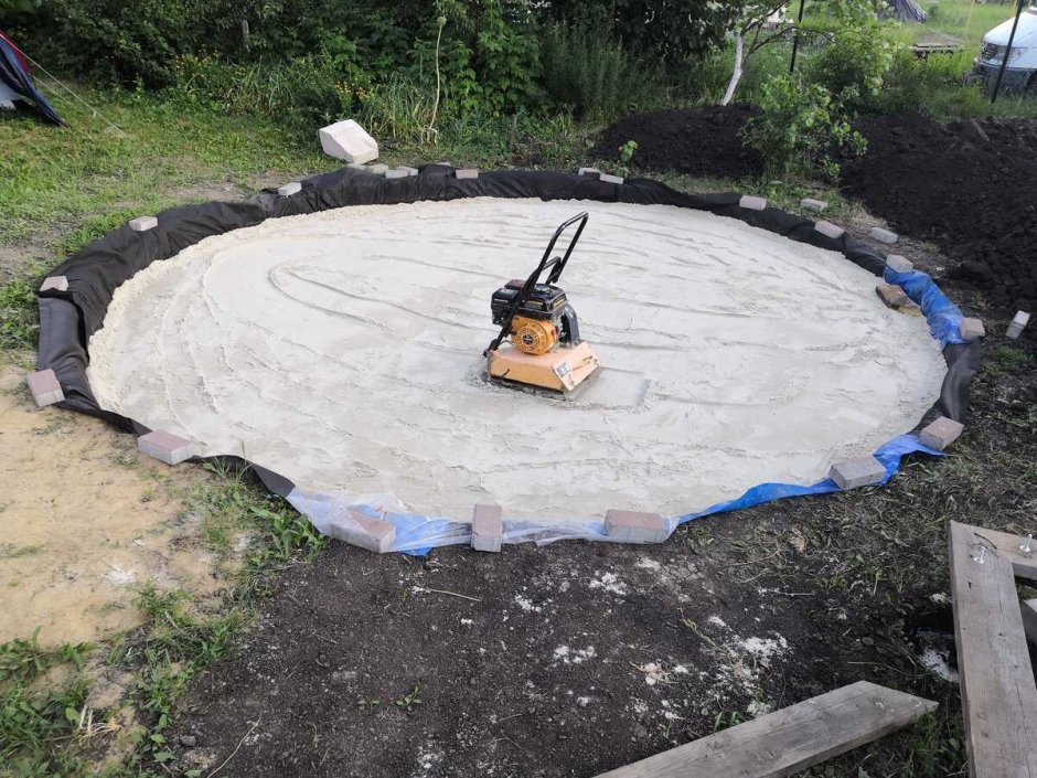 Площадка под каркасный бассейн