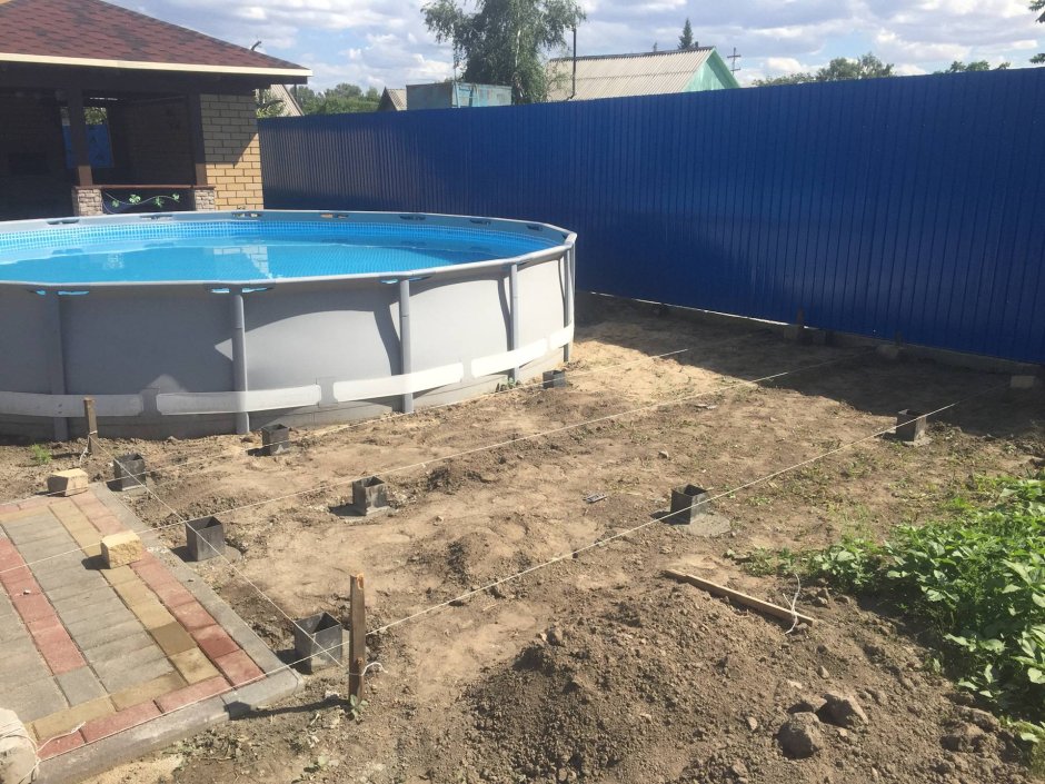 Опалубка для каркасного бассейна