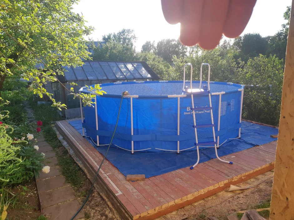 Площадка под каркасный бассейн