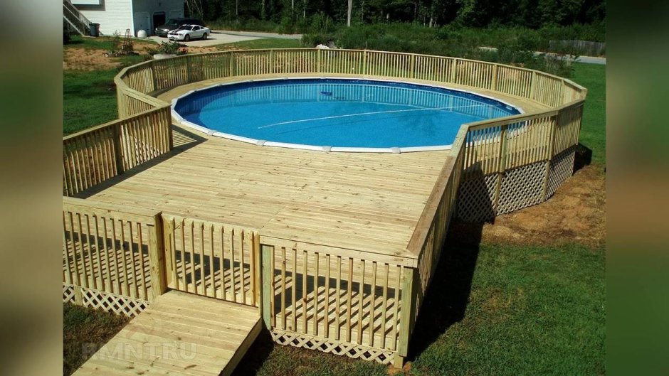 Подиум для каркасного бассейна