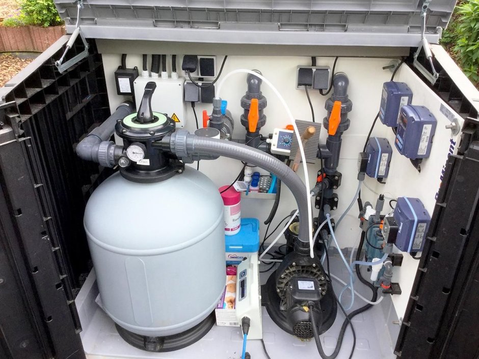 Стенд оборудования для бассейна