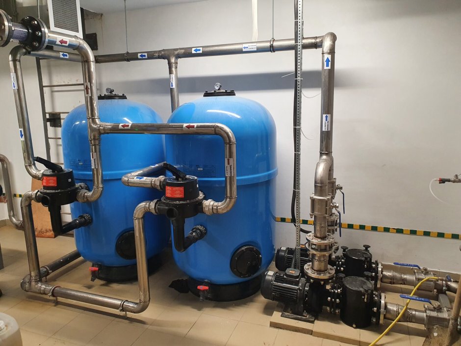 Насосная в бассейном комплексе