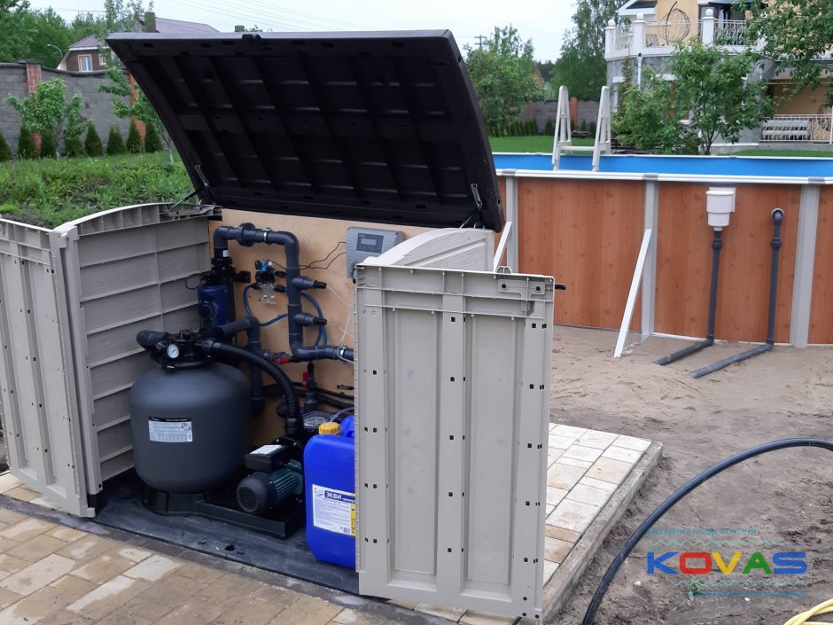 Короб для оборудования бассейна