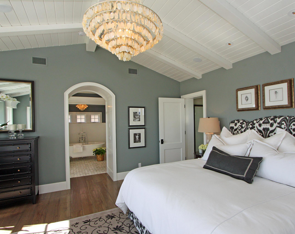 Серые стены белый потолок