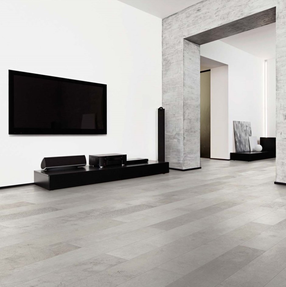 Серый ламинат в интерьере